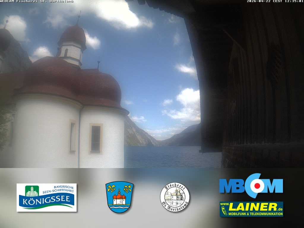 Archiv Foto Webcam St. Bartholomä, Königssee