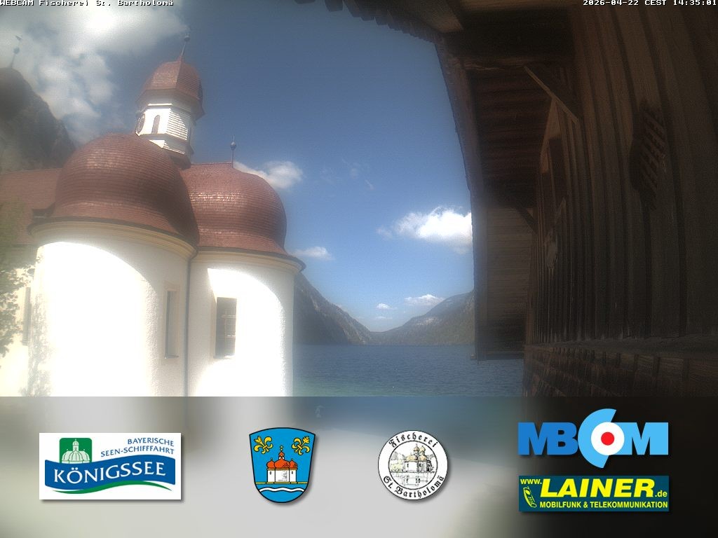 Archiv Foto Webcam St. Bartholomä, Königssee