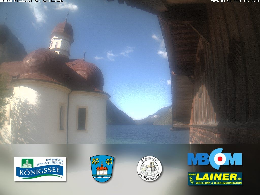 Archiv Foto Webcam St. Bartholomä, Königssee
