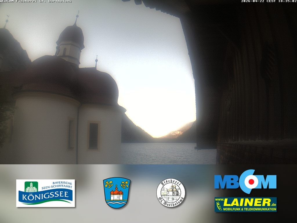 Archiv Foto Webcam St. Bartholomä, Königssee