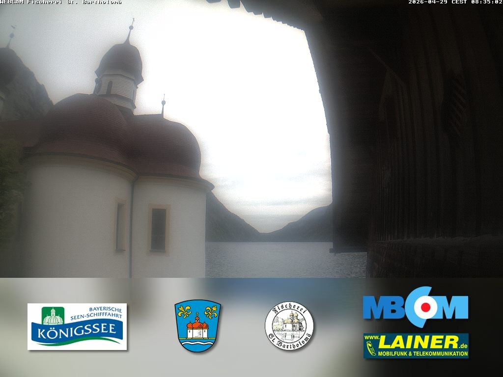 Archiv Foto Webcam St. Bartholomä, Königssee