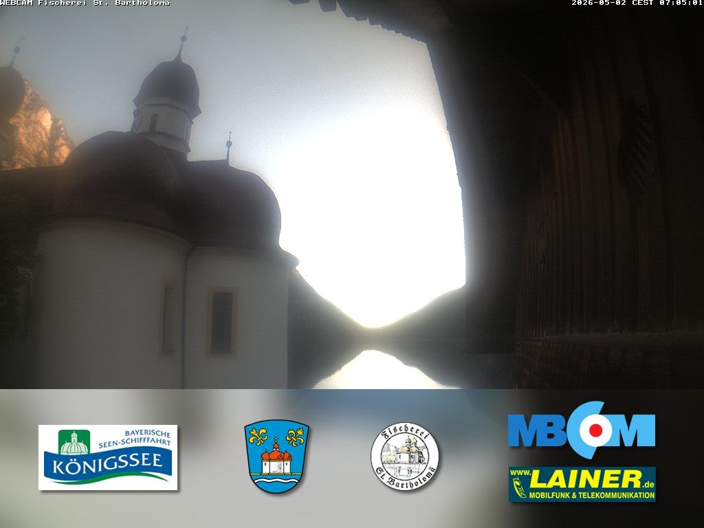 Archiv Foto Webcam St. Bartholomä, Königssee