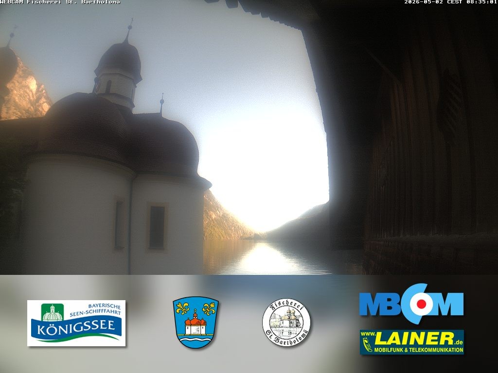 Archiv Foto Webcam St. Bartholomä, Königssee