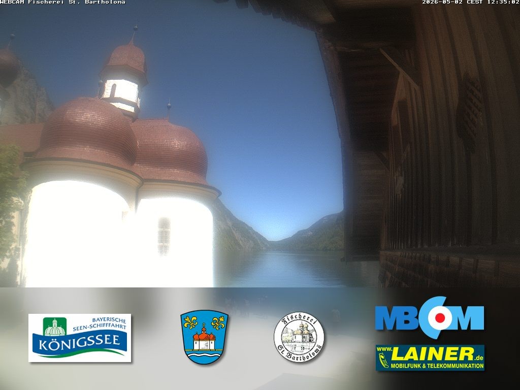 Archiv Foto Webcam St. Bartholomä, Königssee
