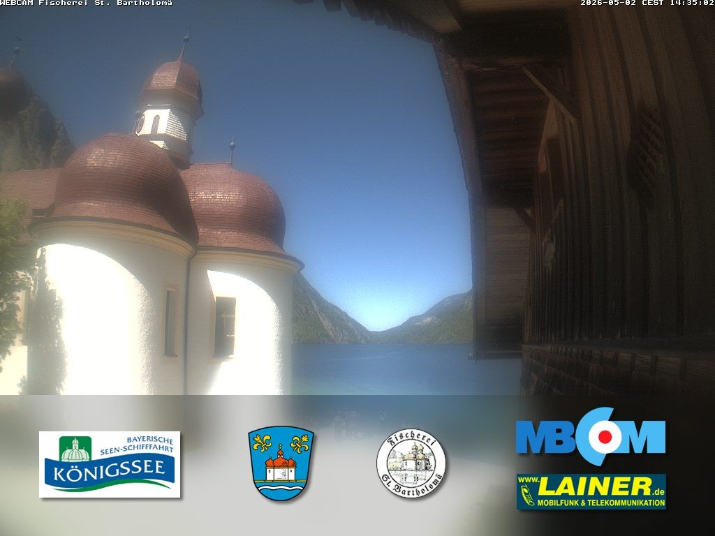 Archiv Foto Webcam St. Bartholomä, Königssee