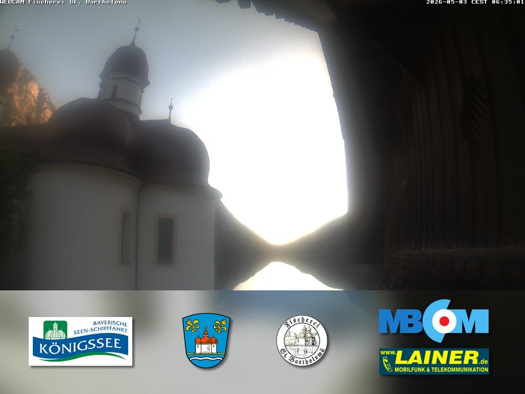 Archiv Foto Webcam St. Bartholomä, Königssee