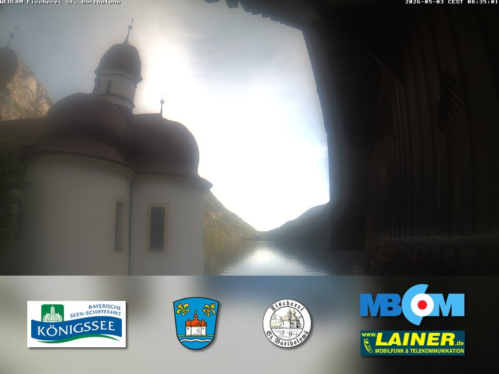 Archiv Foto Webcam St. Bartholomä, Königssee