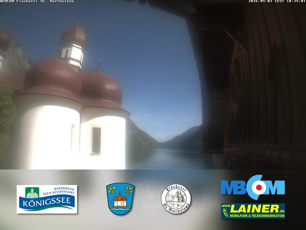 Archiv Foto Webcam St. Bartholomä, Königssee
