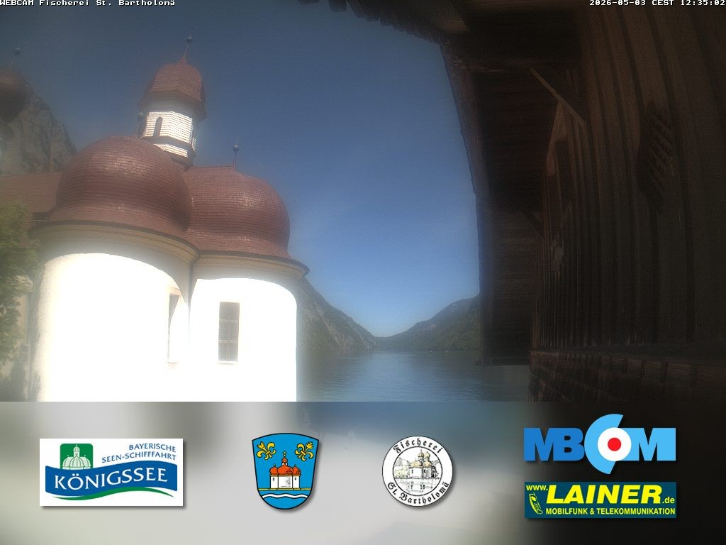 Archiv Foto Webcam St. Bartholomä, Königssee