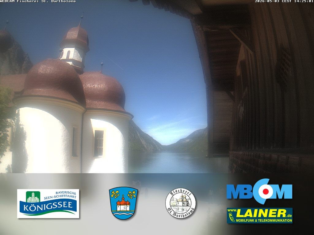 Archiv Foto Webcam St. Bartholomä, Königssee