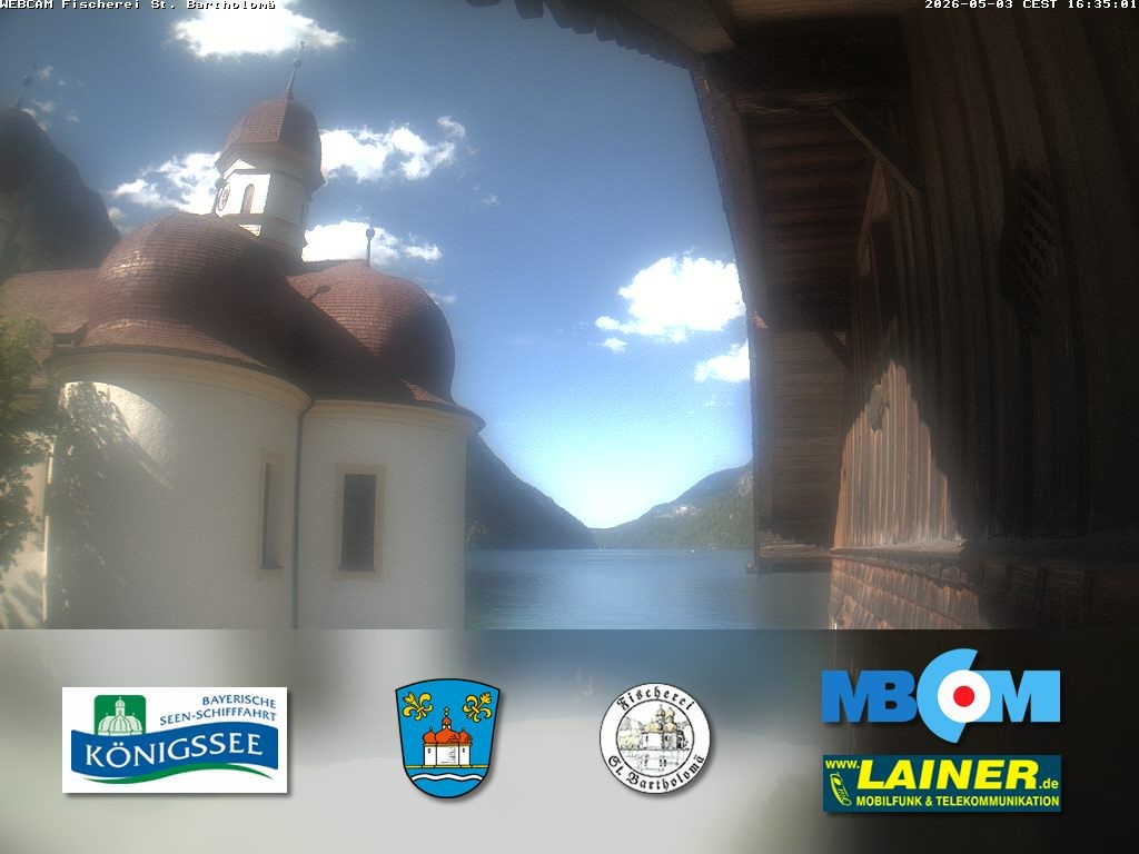 Archiv Foto Webcam St. Bartholomä, Königssee
