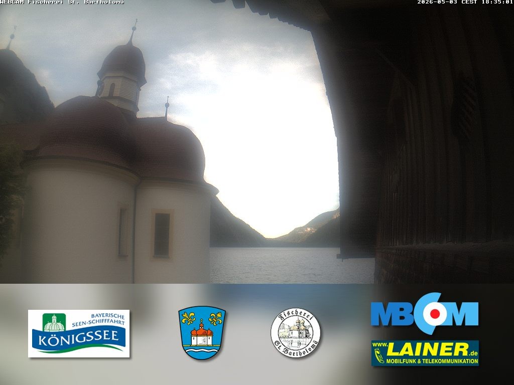 Archiv Foto Webcam St. Bartholomä, Königssee