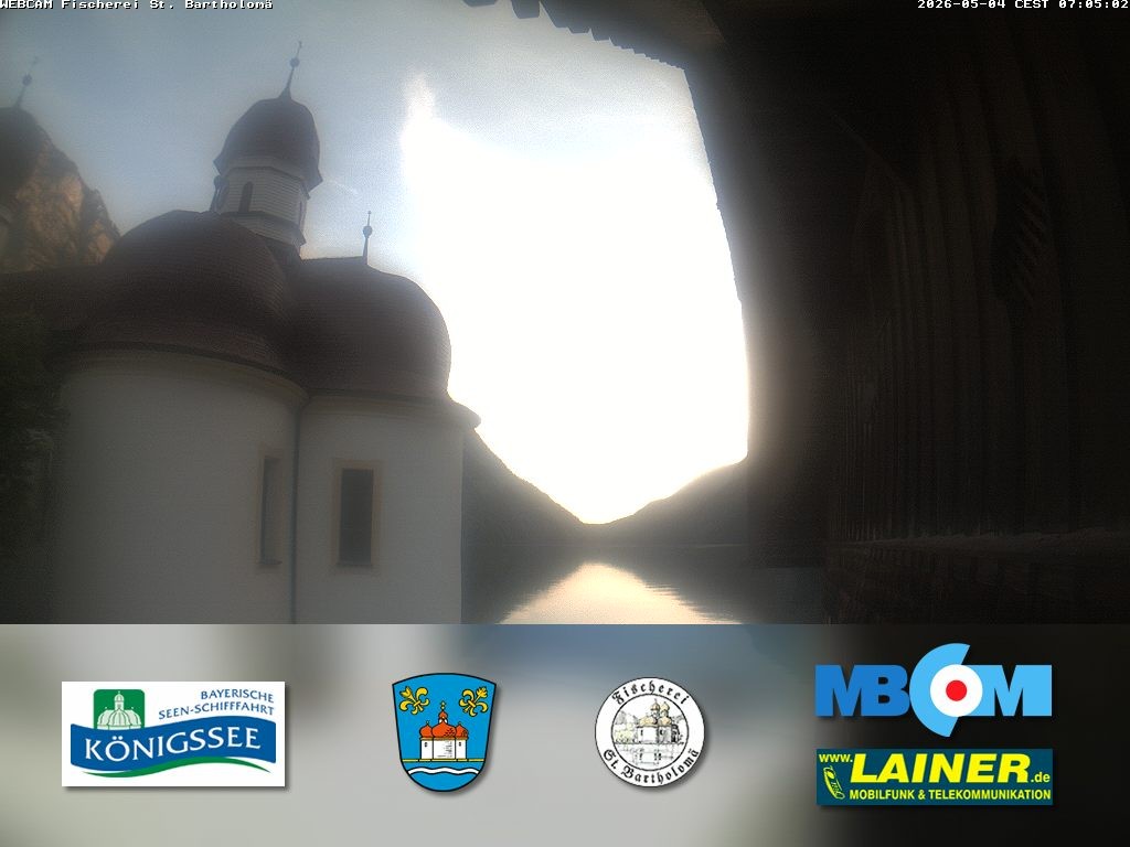 Archiv Foto Webcam St. Bartholomä, Königssee