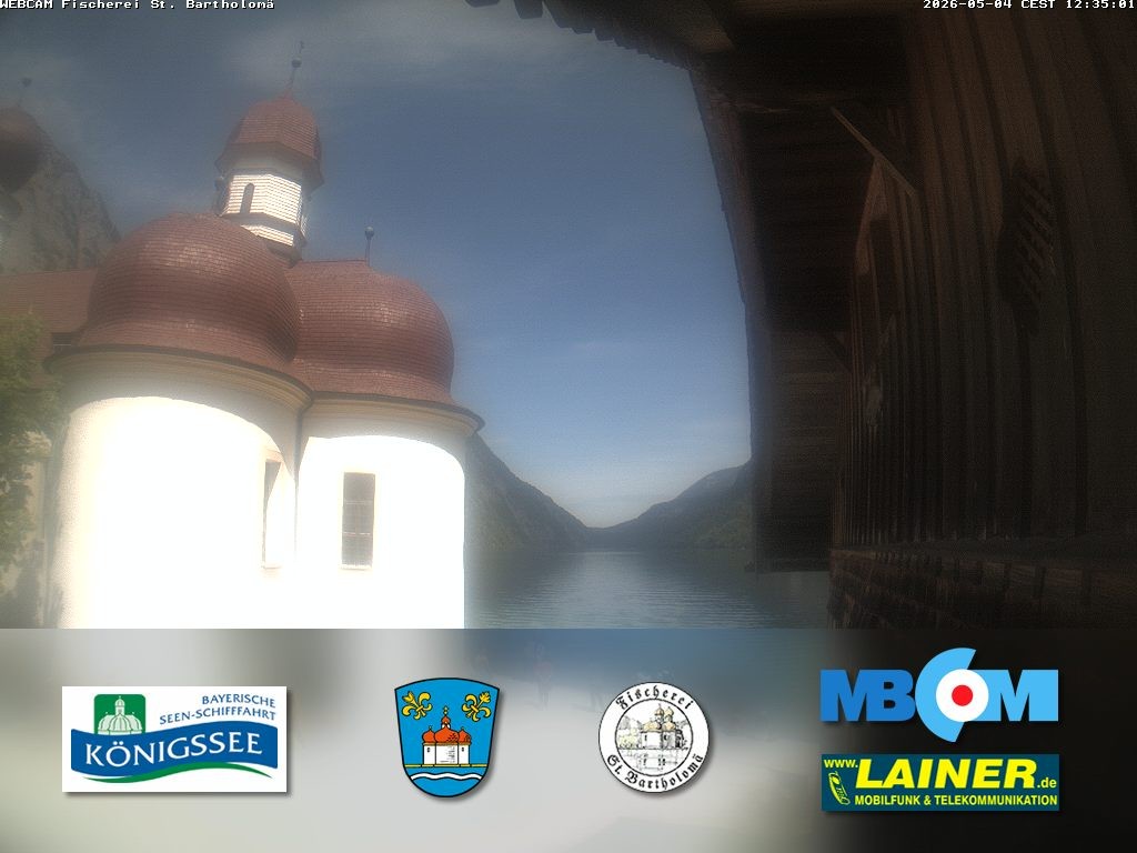 Archiv Foto Webcam St. Bartholomä, Königssee