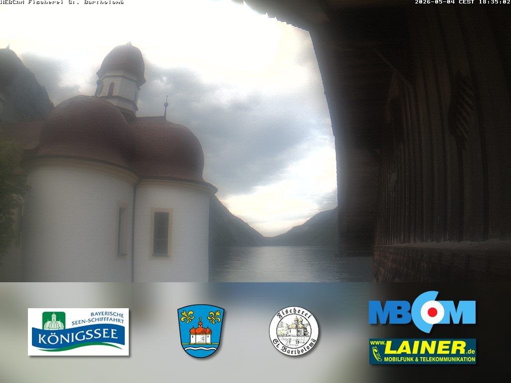 Archiv Foto Webcam St. Bartholomä, Königssee