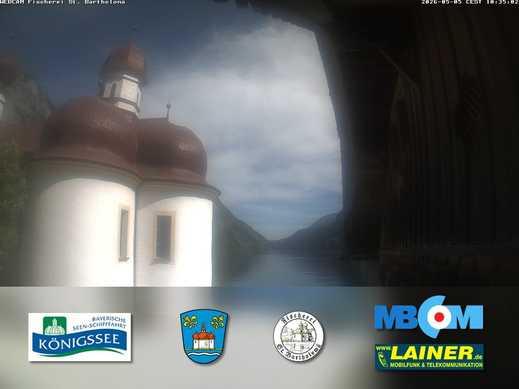 Archiv Foto Webcam St. Bartholomä, Königssee