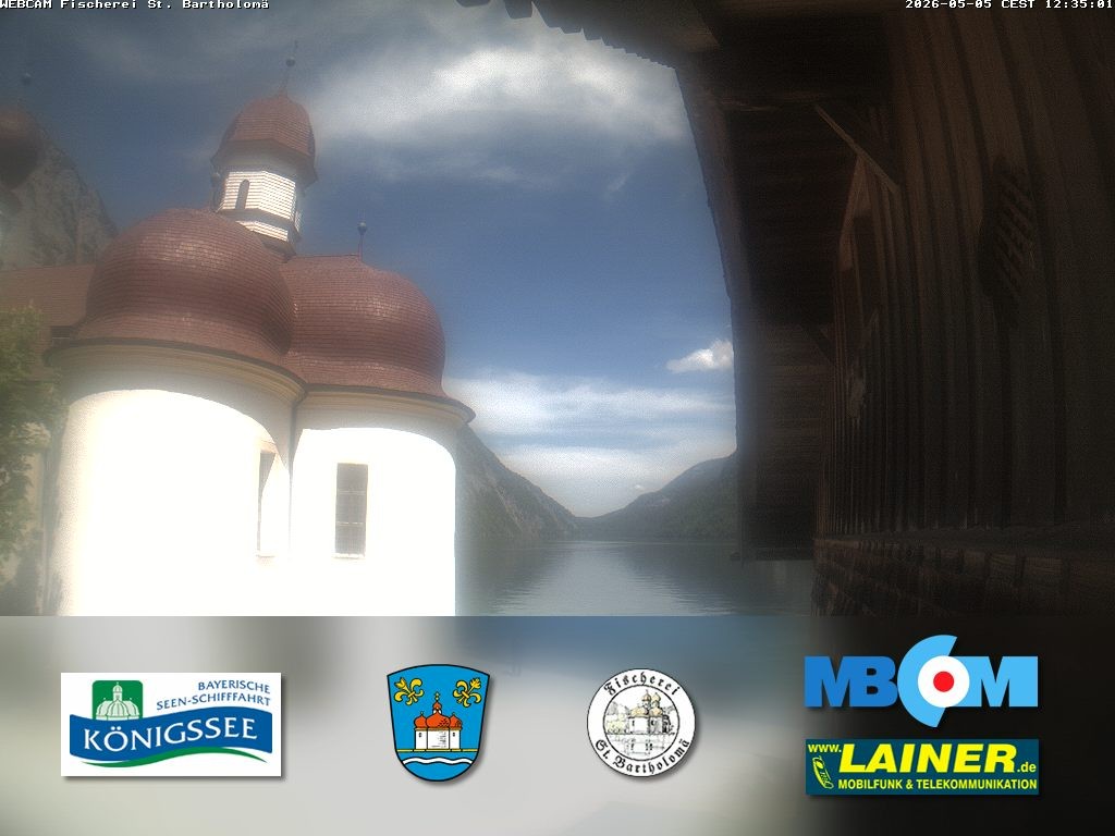 Archiv Foto Webcam St. Bartholomä, Königssee
