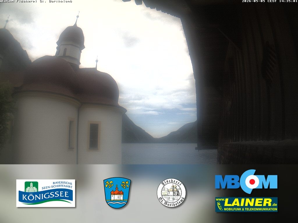 Archiv Foto Webcam St. Bartholomä, Königssee