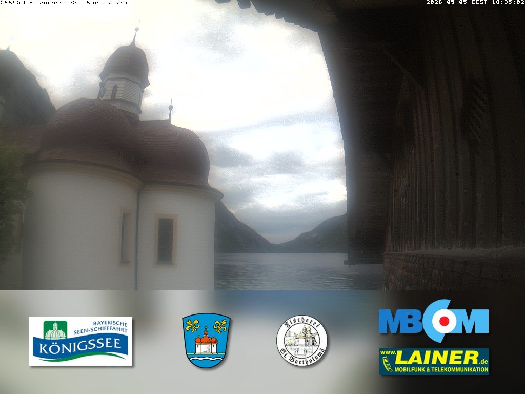 Archiv Foto Webcam St. Bartholomä, Königssee