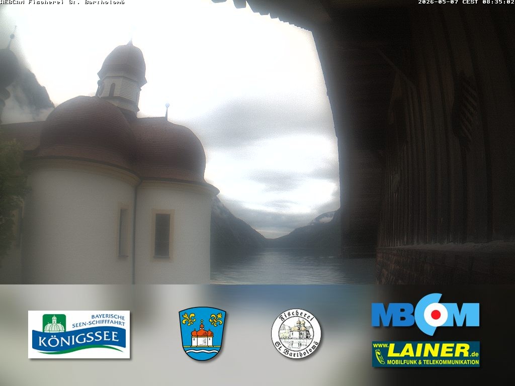 Archiv Foto Webcam St. Bartholomä, Königssee