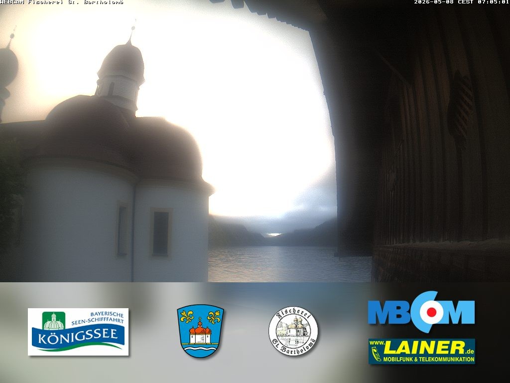 Archiv Foto Webcam St. Bartholomä, Königssee