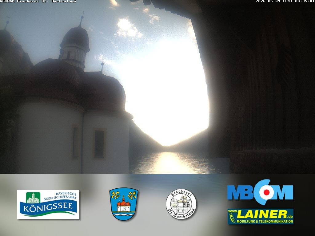 Archiv Foto Webcam St. Bartholomä, Königssee