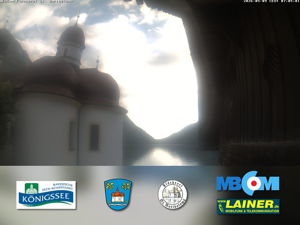 Archiv Foto Webcam St. Bartholomä, Königssee
