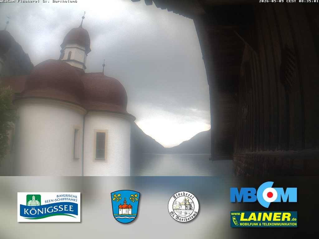 Archiv Foto Webcam St. Bartholomä, Königssee