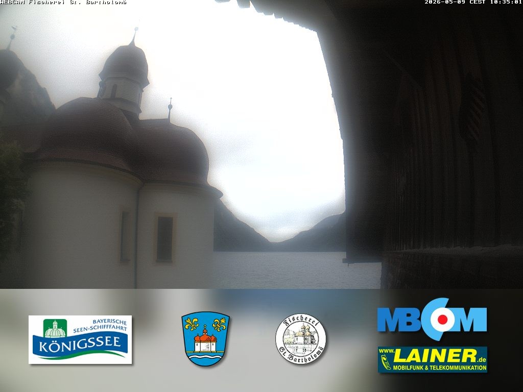 Archiv Foto Webcam St. Bartholomä, Königssee