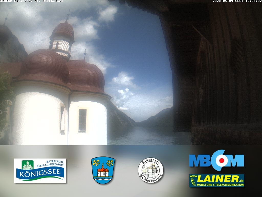 Archiv Foto Webcam St. Bartholomä, Königssee