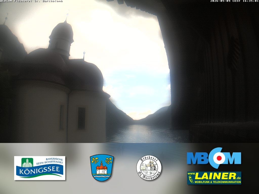 Archiv Foto Webcam St. Bartholomä, Königssee