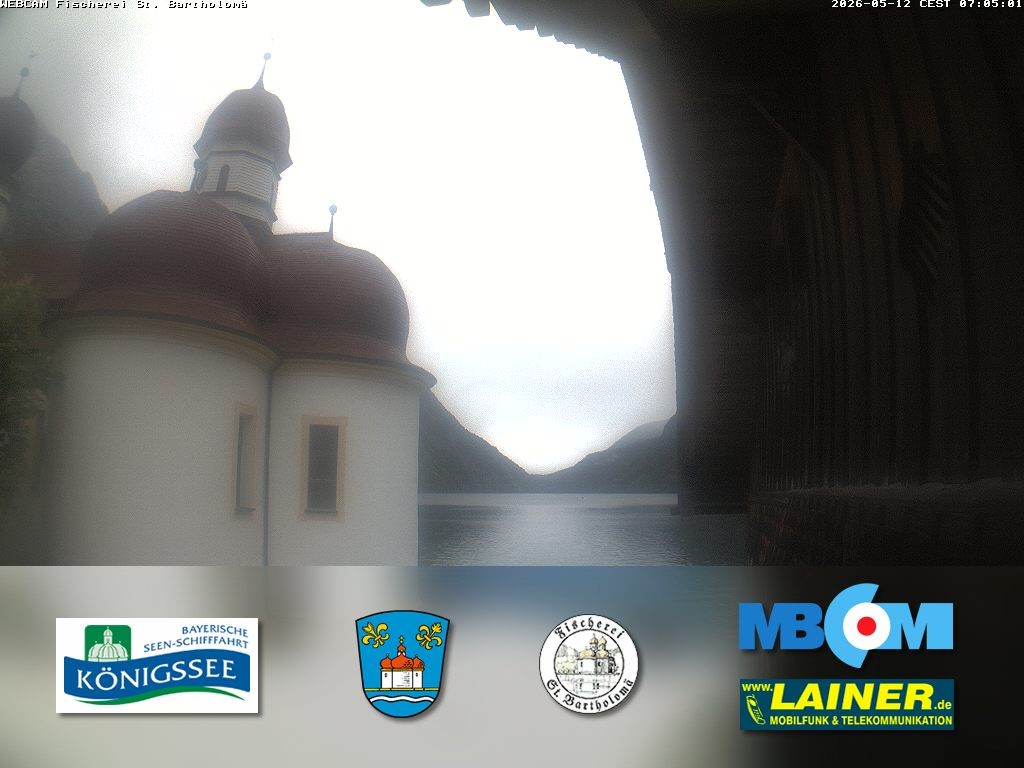 Archiv Foto Webcam St. Bartholomä, Königssee