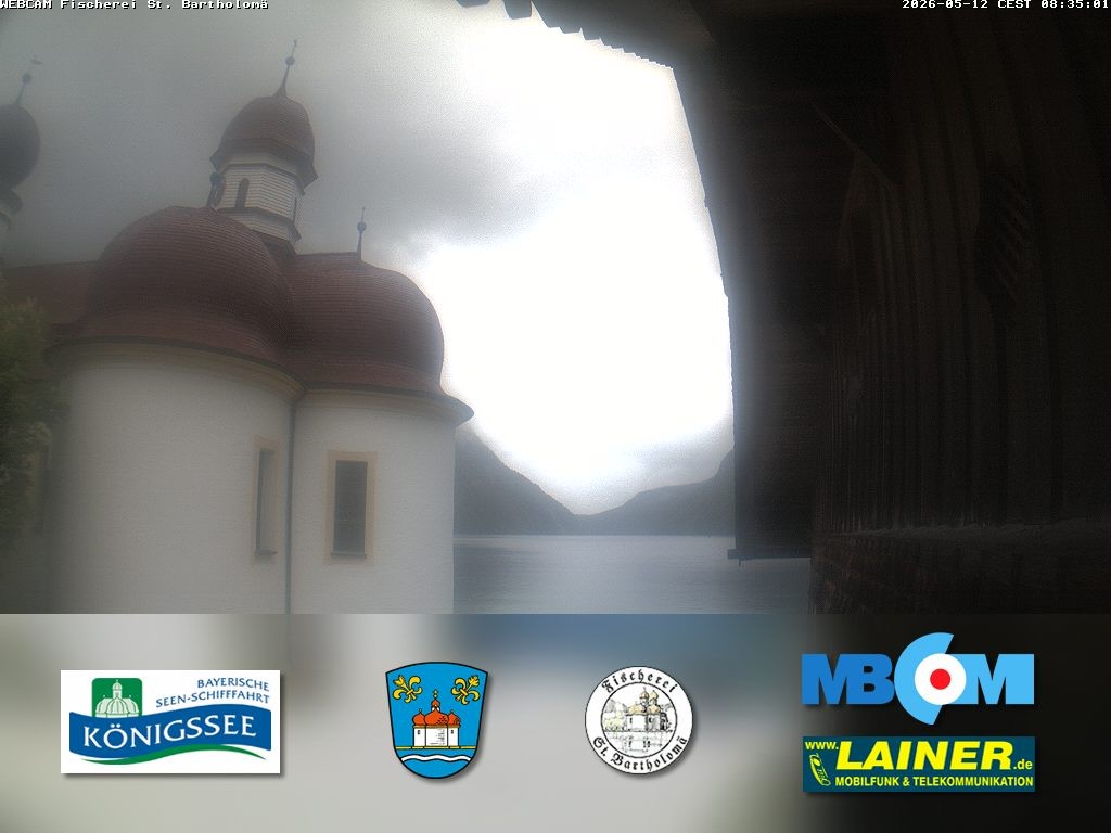 Archiv Foto Webcam St. Bartholomä, Königssee