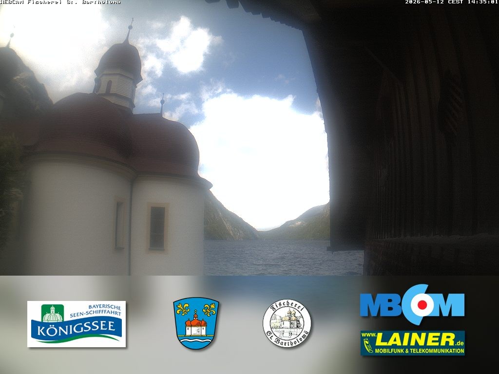 Archiv Foto Webcam St. Bartholomä, Königssee