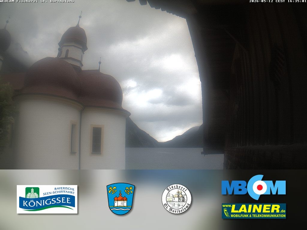 Archiv Foto Webcam St. Bartholomä, Königssee