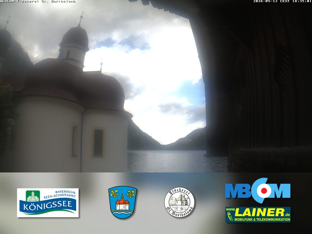 Archiv Foto Webcam St. Bartholomä, Königssee