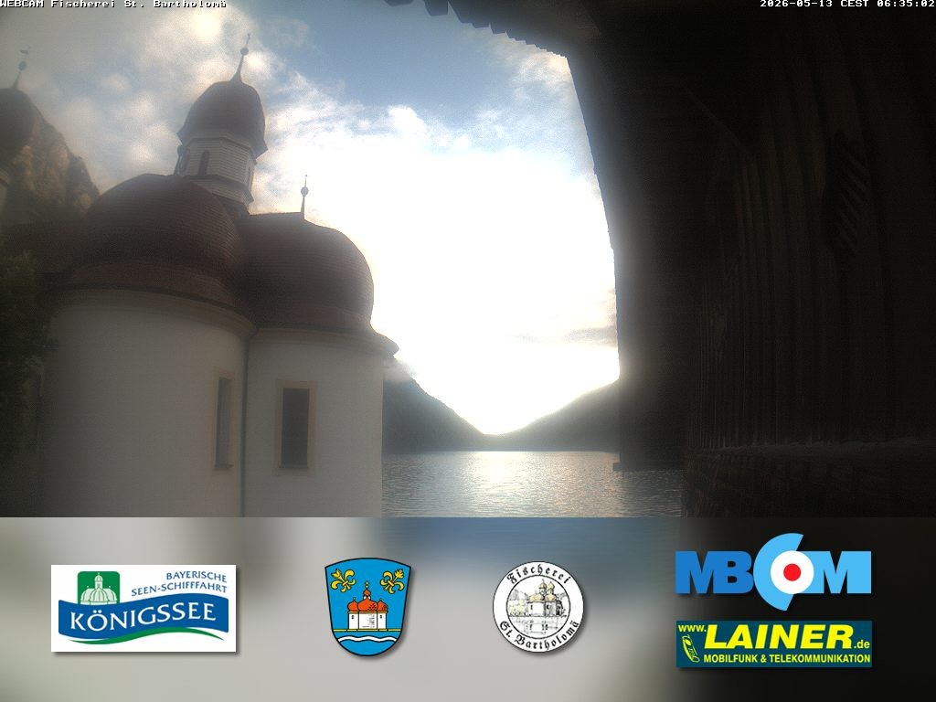 Archiv Foto Webcam St. Bartholomä, Königssee