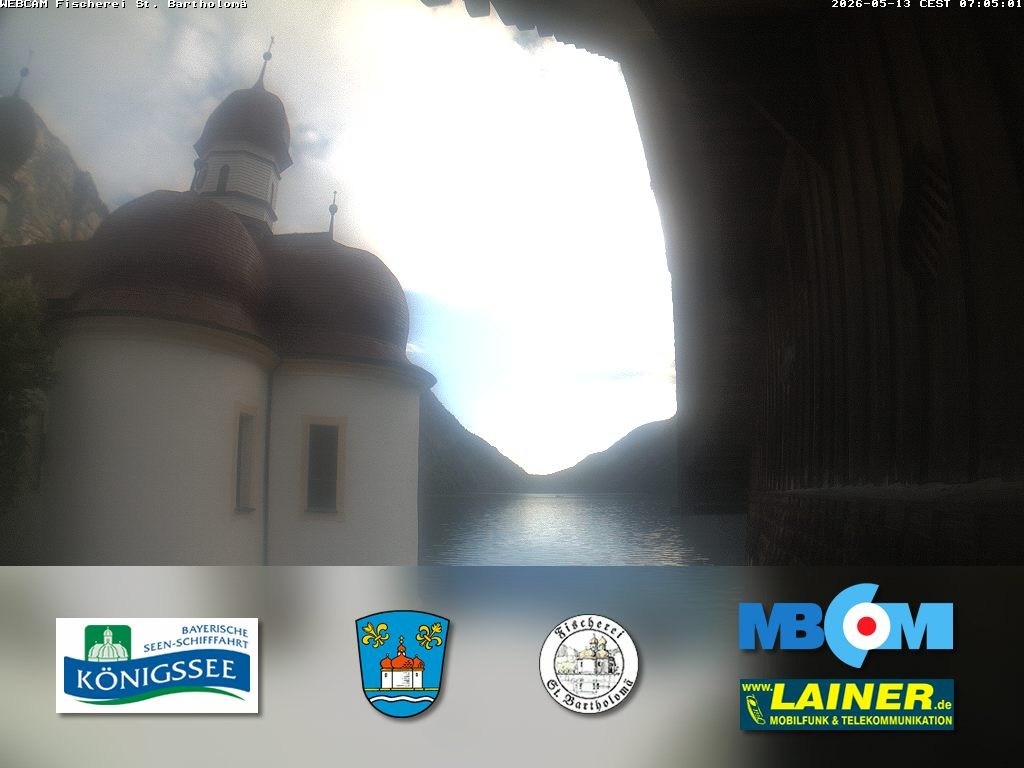 Archiv Foto Webcam St. Bartholomä, Königssee