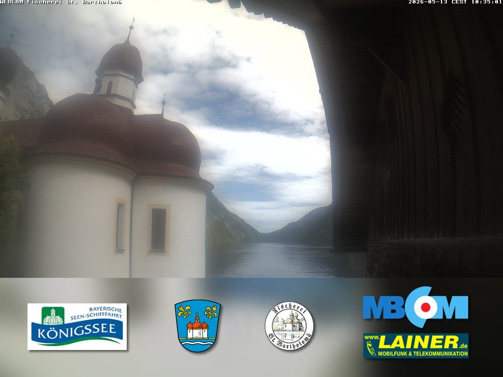 Archiv Foto Webcam St. Bartholomä, Königssee
