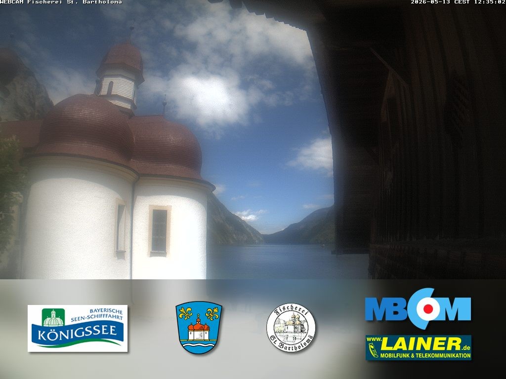 Archiv Foto Webcam St. Bartholomä, Königssee