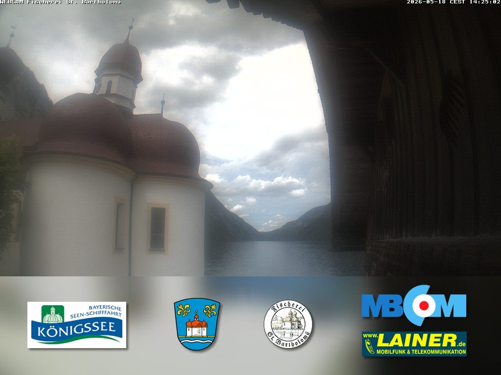 Archiv Foto Webcam St. Bartholomä, Königssee