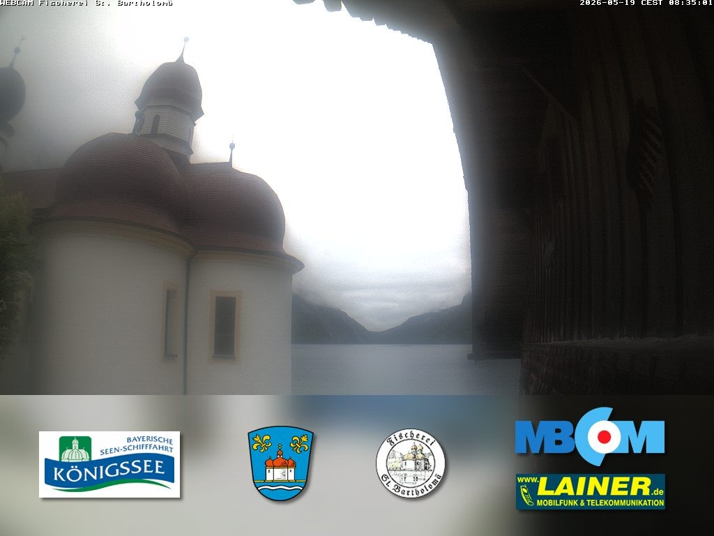 Archiv Foto Webcam St. Bartholomä, Königssee