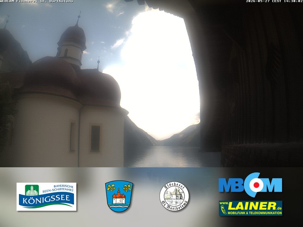 Archiv Foto Webcam St. Bartholomä, Königssee