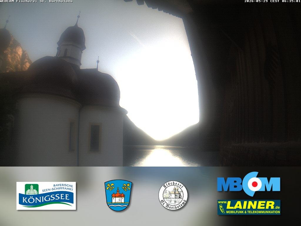Archiv Foto Webcam St. Bartholomä, Königssee