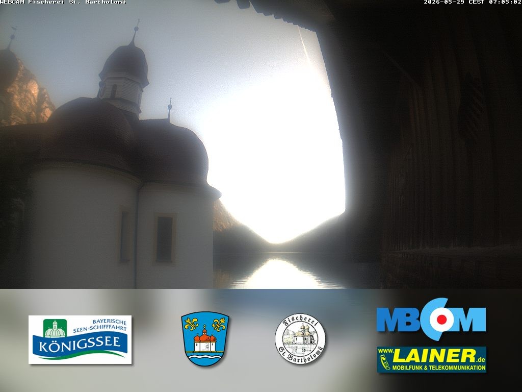 Archiv Foto Webcam St. Bartholomä, Königssee