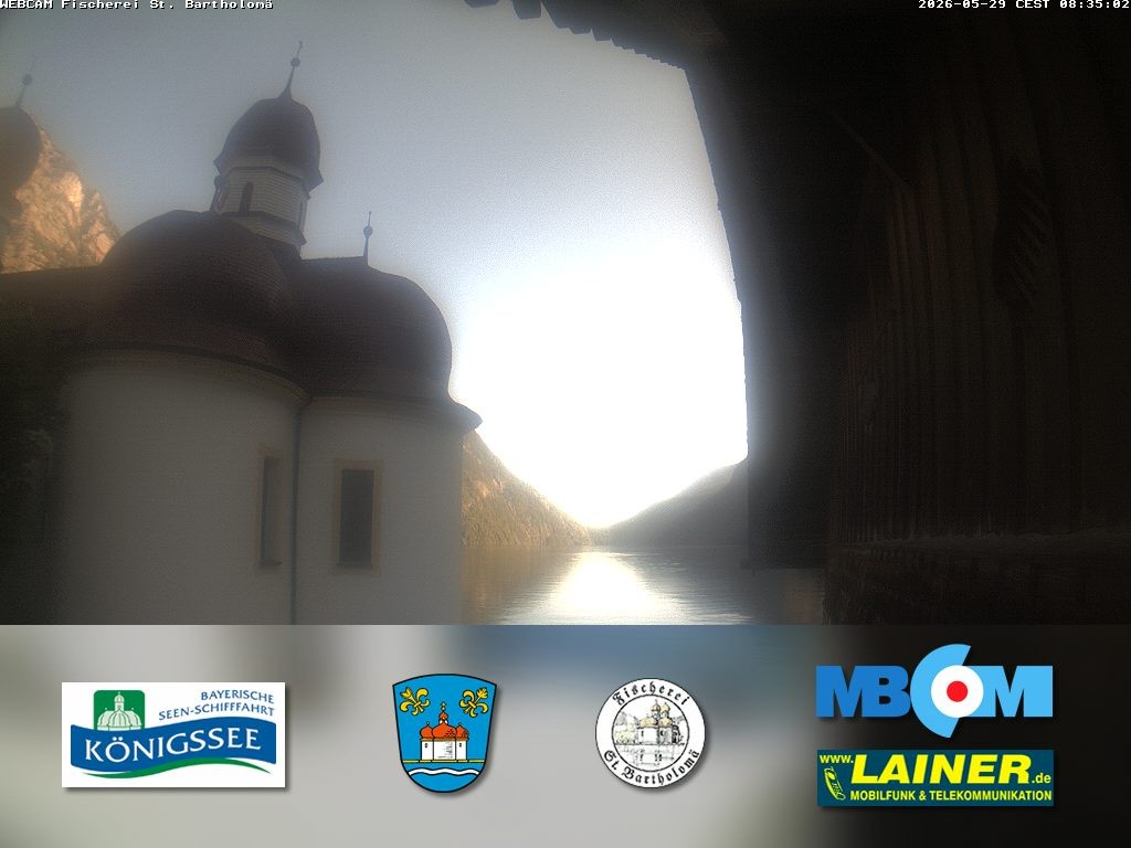 Archiv Foto Webcam St. Bartholomä, Königssee
