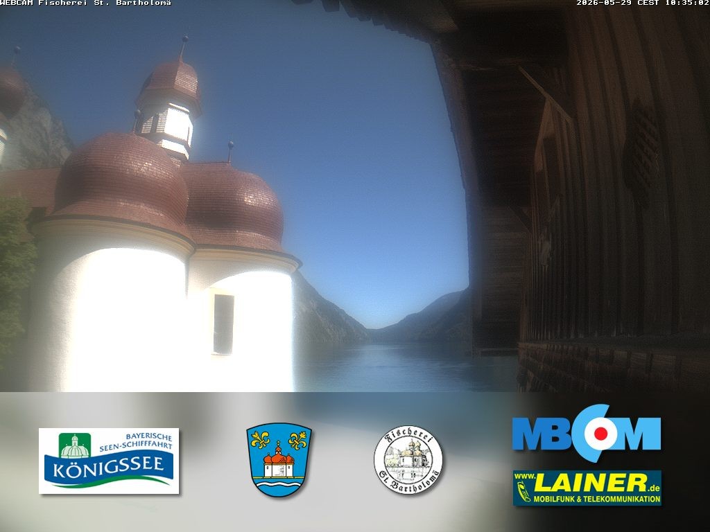 Archiv Foto Webcam St. Bartholomä, Königssee