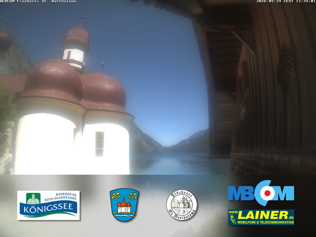 Archiv Foto Webcam St. Bartholomä, Königssee