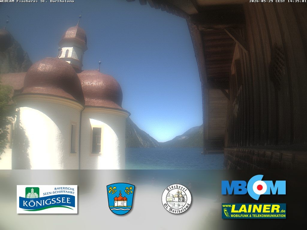 Archiv Foto Webcam St. Bartholomä, Königssee