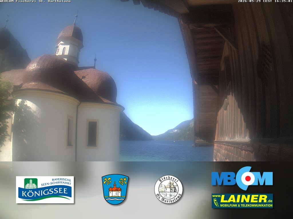 Archiv Foto Webcam St. Bartholomä, Königssee